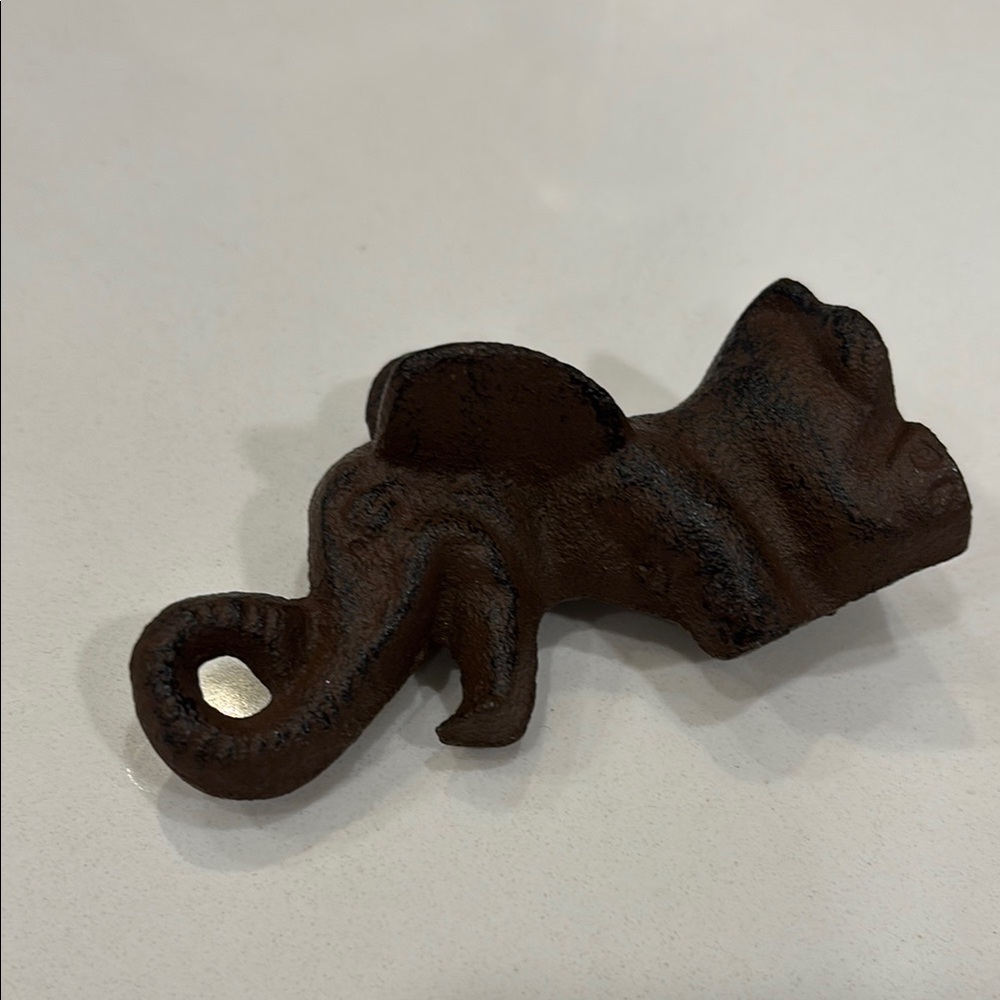 Rustic Brown Elephant Figurine
